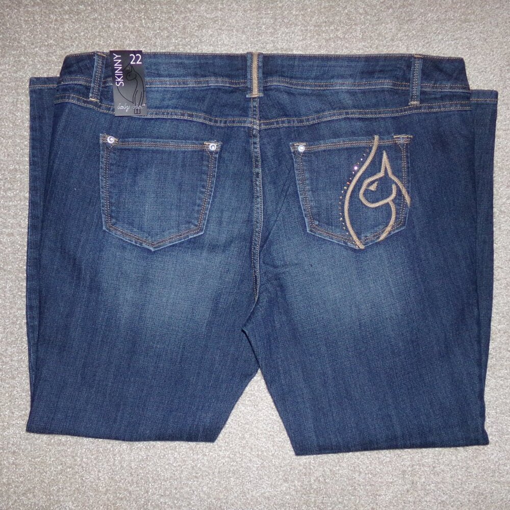 BABY PHAT SKINNY JEANS SZ 22 Y2K